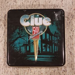 1998 PARKER BROTHERS Board Game Clue (50th Anniversary Edition) Original Tin Box
